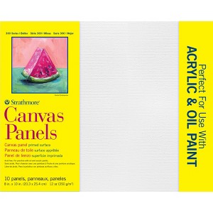 Strathmore 300 Series Canvas Panels, 10 Pack, 8x10 inch, 1 Count - 1 of 2
