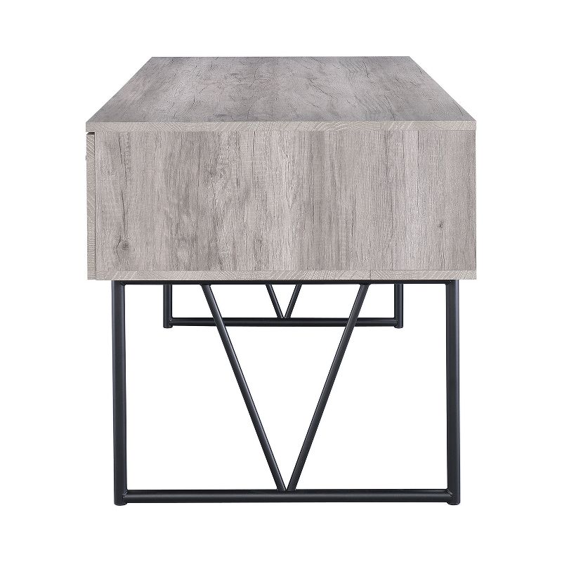 Coaster Home Furniture Analiese Industrial 4 Drawer Home Office Writing Desk, Grey Driftwood Finish, 3 of 7