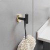 BWE 4-Pieces Round Shape J-Hook Robe/Towel Hook Wall Mount Bathroom Storage Modern - 4 of 4