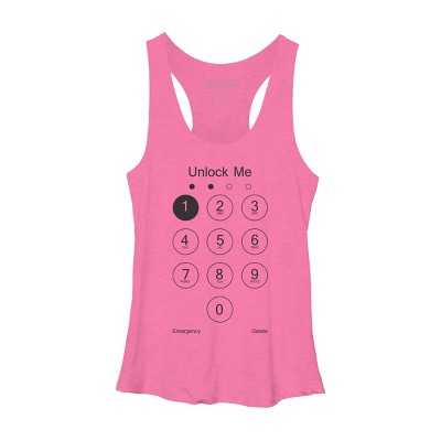 Women's Design By Humans Unlock Me By clingcling Racerback Tank Top