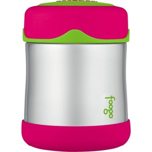 Thermos 10 oz. Kid's Foogo Insulated Stainless Steel Food Jar - Watermelon/Green - 1 of 1
