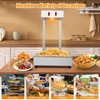 French Fry Food Warmer, 560W Electric Stainless Steel Warming Light Dump Station, Commercial Food Heating Lamp, Countertop Fries Food Warmer - 3 of 4