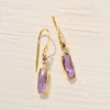Ross-Simons 2.88 ct. t.w. Amethyst Drop Earrings in 18kt Gold Over Sterling - 3 of 4