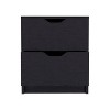 Kumasinova Modern Night Stand with 1/2-Drawer,18.9"/19.7" Bedside Table with Spacious Storage,Wooden Nightstand for Bedroom,Bedroom Furniture - 4 of 4