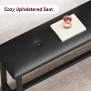 CuisinSmart Dining Table Set with 2 Benches, Dining Table Set for 4 Kitchen Table with 2 PU Upholstered Benches, Rectangular Dining Table Set - 4 of 4