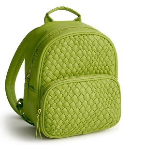 Vera Bradley Women's Woven Faux Leather Mini Banbury Backpack - 1 of 3