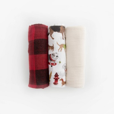 Little Unicorn Cotton Muslin Swaddle Blanket - 3pk