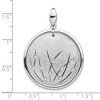 Black Bow Jewelry Sterling Silver Abstract Crystal Accent Circle Pendant, 29 x 40mm - 4 of 4