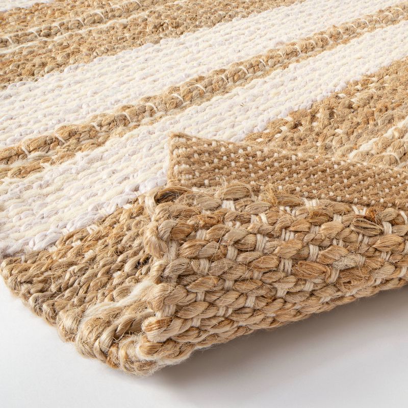 Riverton Striped Jute/Wool Area Rug Tan - Threshold™ designed with Studio McGee, 4 of 8