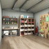 Sandinrayli 8x12 FT Large Storage Shed, Metal Sheds & Outdoor Storage, Outdoor Shed with Lockable Door, for Backyard Garden Patio Lawn, Black - 2 of 4