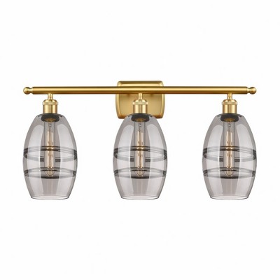 Vaz - 3 Light Bath Vanity In Industrial Style-9.13 Inches Tall and 25.88 Inches Wide