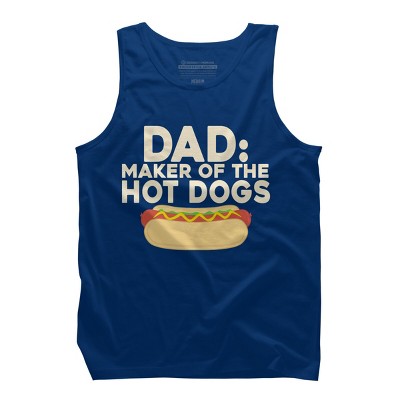 Men's Design By Humans Dad Maker Of The Hotdogs By MeowShop Tank Top