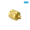 Unique Bargains Brass HVAC System Refrigeration Core Remover 1/4" SAE Service Access Valve Caps - 3 of 4