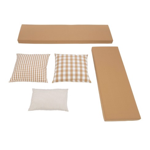 Coordinated Sofa/Bench Pillows - Beige – Bolé Road Textiles