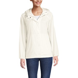 Lands' End Women's Packable Water Resistant UPF 50 Windbreaker Jacket - 1 of 4