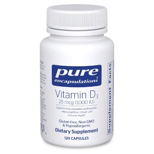 Pure Encapsulations Vitamin D3 25 mcg (1,000 IU) - Supports Bone, Joint, Breast, Heart, Colon & Immune Health - With Premium Vitamin D - 1 of 4