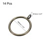 Unique Bargains Metal Electroplating Curtain Rod Accessory Curtain Rings 14 Pcs - 2 of 4