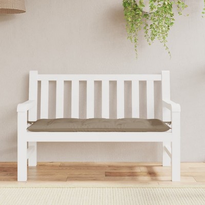 vidaXL Garden Bench Cushion Taupe 47.2 in.x19.7 in.x2.8 in. Oxford Fabric
