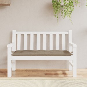 vidaXL Garden Bench Cushion Taupe 47.2 in.x19.7 in.x2.8 in. Oxford Fabric - 1 of 4