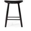 Luna Counter Stool in Rustic Natural Wood Finish - 3 of 4