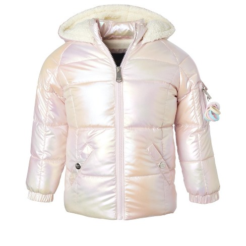 Pink puffer best sale jacket target