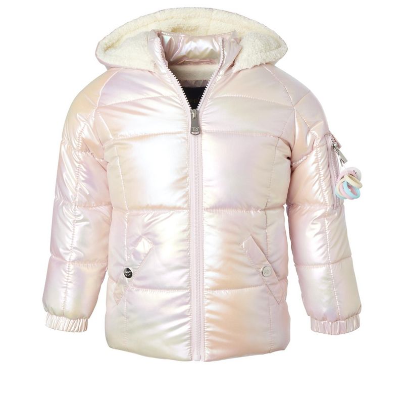 Limited Too Little Girl GWP Puffer Jacket with Fleece Hood Lining, 1 of 3