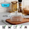 Itopfox 0.8L Glass Casserole Dish with Lid, Oven Safe Square Baking Dish, Microwave Bowl with Cover, Microwavable Cookware for Kitchen - 2 of 4
