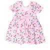 RuffleButts Baby Girls Knit Short Sleeve Twirl Dress - 2 of 4