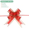 Unique Bargains Plastic Gold Edge Satin Multipurpose Ribbon Pull Bows 20 Pcs - 2 of 4