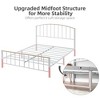 Whizmax Platform Bed Frame with 4 Storage Drawers, Mattress Foundation with Headboard & Footboard, Oak Color - 4 of 4