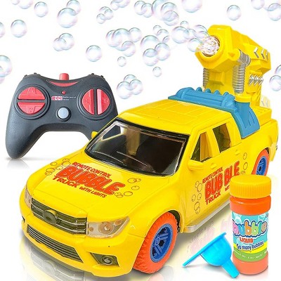 Link Remote Control Bubble Pickup Truck with Lights Rechargeable Blow Car