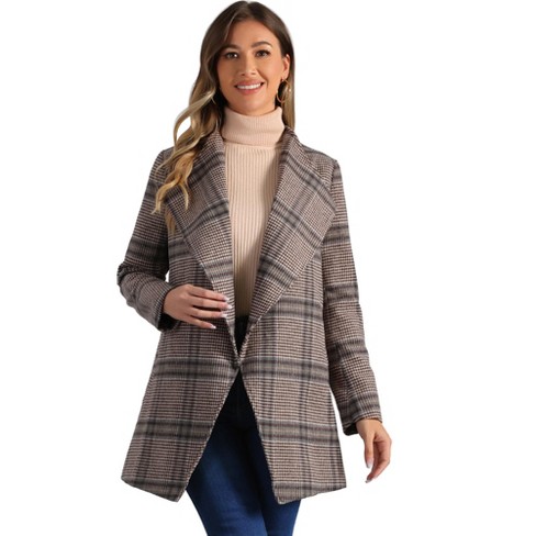 Target plaid coat deals