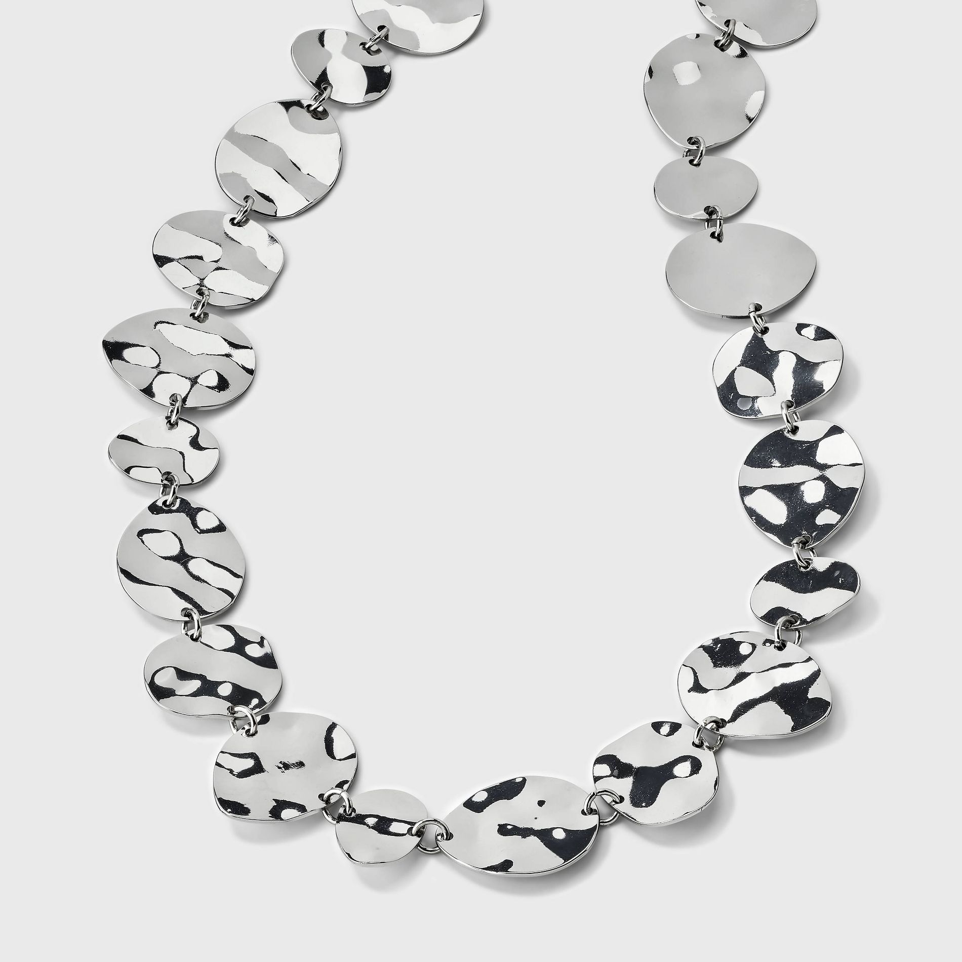 Western Coin Statement Necklace - Universal Thread™ Silver
