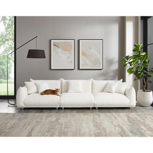MINIMORE Modern Style 124.5"W Modular Chris 4Seater Sofa - 1 of 4