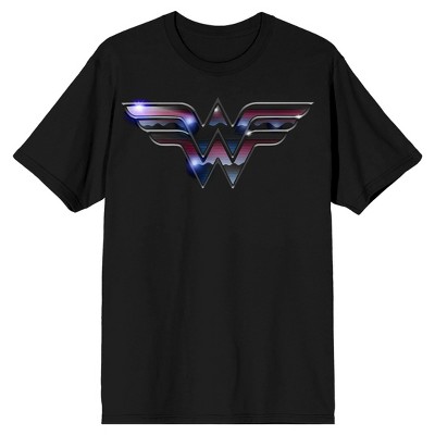 公式】 Woman Dc Wonder Black Logo キャラクター Mens Official ロゴ