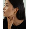 Bearfruit Jewelry Sterling Silver 18k Gold Plated Erin Circle Stud Earrings - 2 of 4