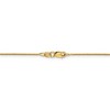 Black Bow Jewelry 1mm 18k Yellow Gold Diamond Cut Spiga Chain Necklace - 4 of 4