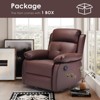 Lirago Small Rocker Swivel Recliner Chair for Adults Women Compact Spaces Bedroom Living Room Adjustable Recliner Easy Assembly - 2 of 4
