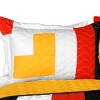 Slickblue Full/Queen Quilt Set, 100% TC Fabric Vermicelli Quilted Patchwork, Reversible, Multi Design & Color, 3pc - 3 of 4