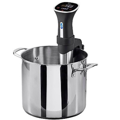 Monoprice 800W Black and Silver Sous Vide Immersion Cooker with LED Screen