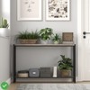 Small Entryway Table 43" Narrow Console Table w/ Shelves 2-Tier Entryway Table - 4 of 4