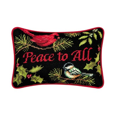 C&F Home Colonial Williamsburg Peace To All Needlepoint Pillow