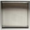 ALFI 16 x 16 Brushed Stainless Steel Square Single Shelf Bath Shower Niche - 2 of 4