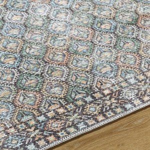 Hauteloom Telma Medium Green Washable Area Rug - 1 of 4