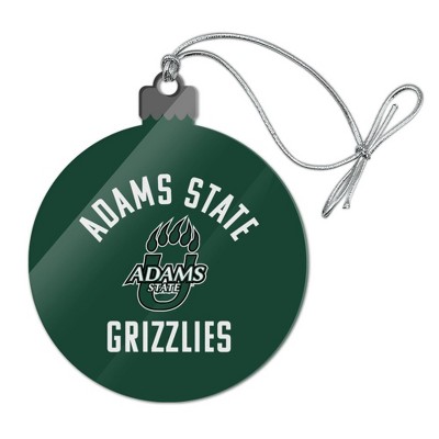 Adams State University Grizzlies Logo Acrylic Christmas Tree Holiday Ornament
