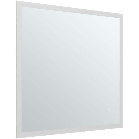 30x30 Rectangle Aluminum Mirror With Framed Led With Features : Target