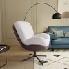 NicBex Chenille Swivel Accent Chair,Upholstered Swivel Living Room Chairs with High Backrest and Metal Base,Accent Chairs for Living Room - 2 of 4