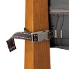 25" x 25" x 5" Montlake Patio Cushion Slip Cover Light Charcoal Gray: FadeSafe, Zippered - Classic Accessories - 3 of 4
