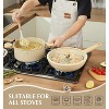 KOCH SYSTEME CS  6 Qt Stock Pot with Lid, Nonstick Soup Pot with Lid, Non Stick Pot with Stay-cool Handle, Nonstick Pot for Cooking, Cream Color - 2 of 4