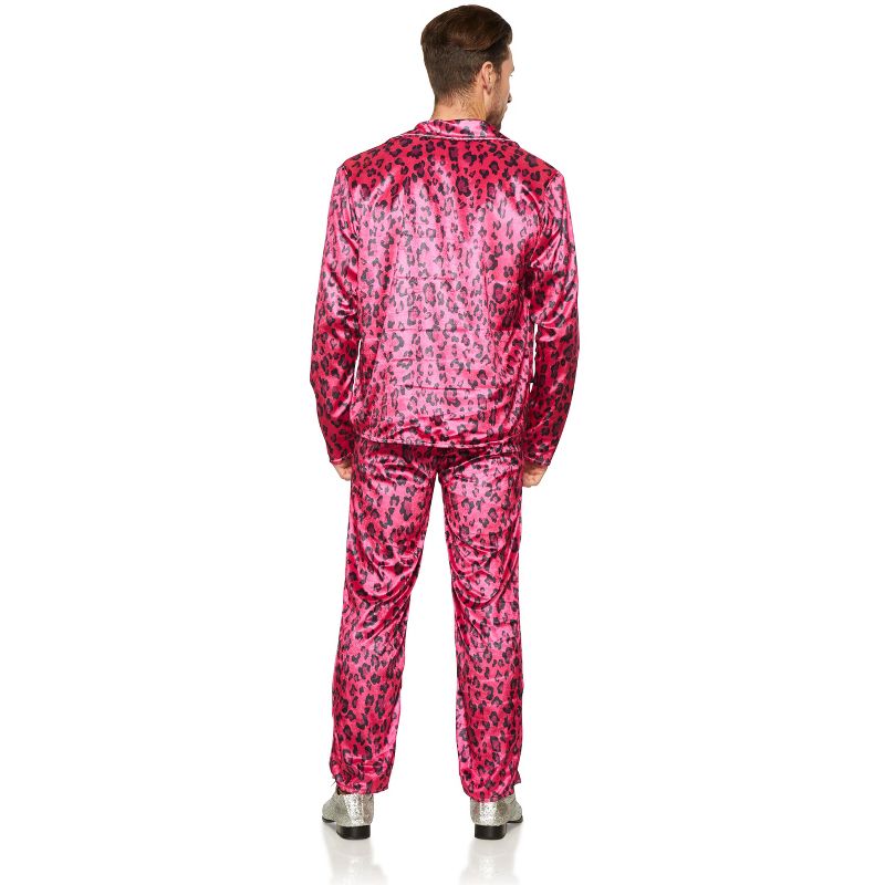 Seeing Red Pink Leopard Rock Star Adult Costume | Large/X-Large, 3 of 4